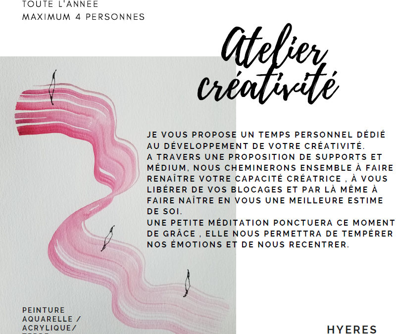 Atelier créativité